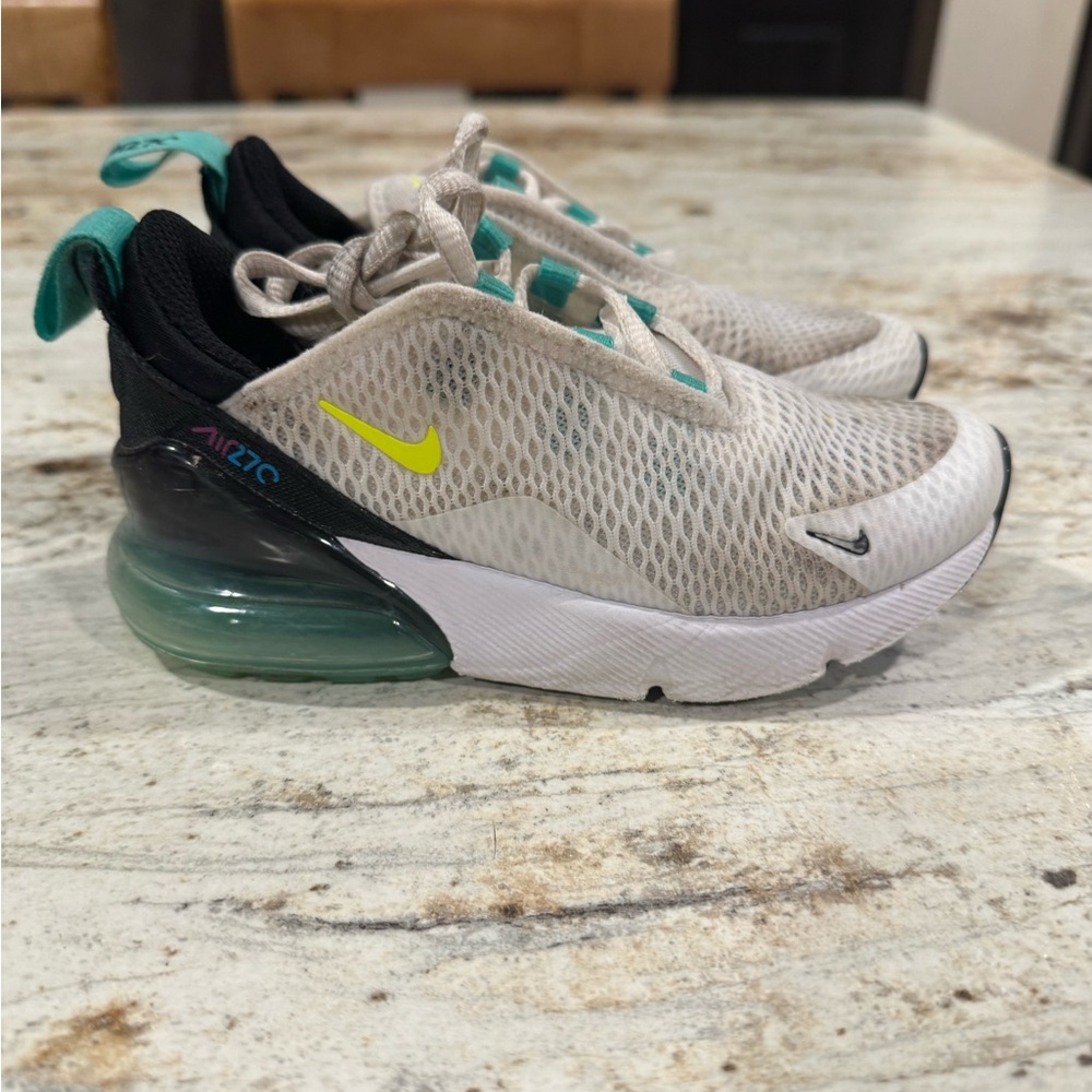 Nike Kids Sneakers - White, Black, and Green